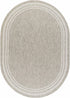 Alfombra beige con borde Burradoo