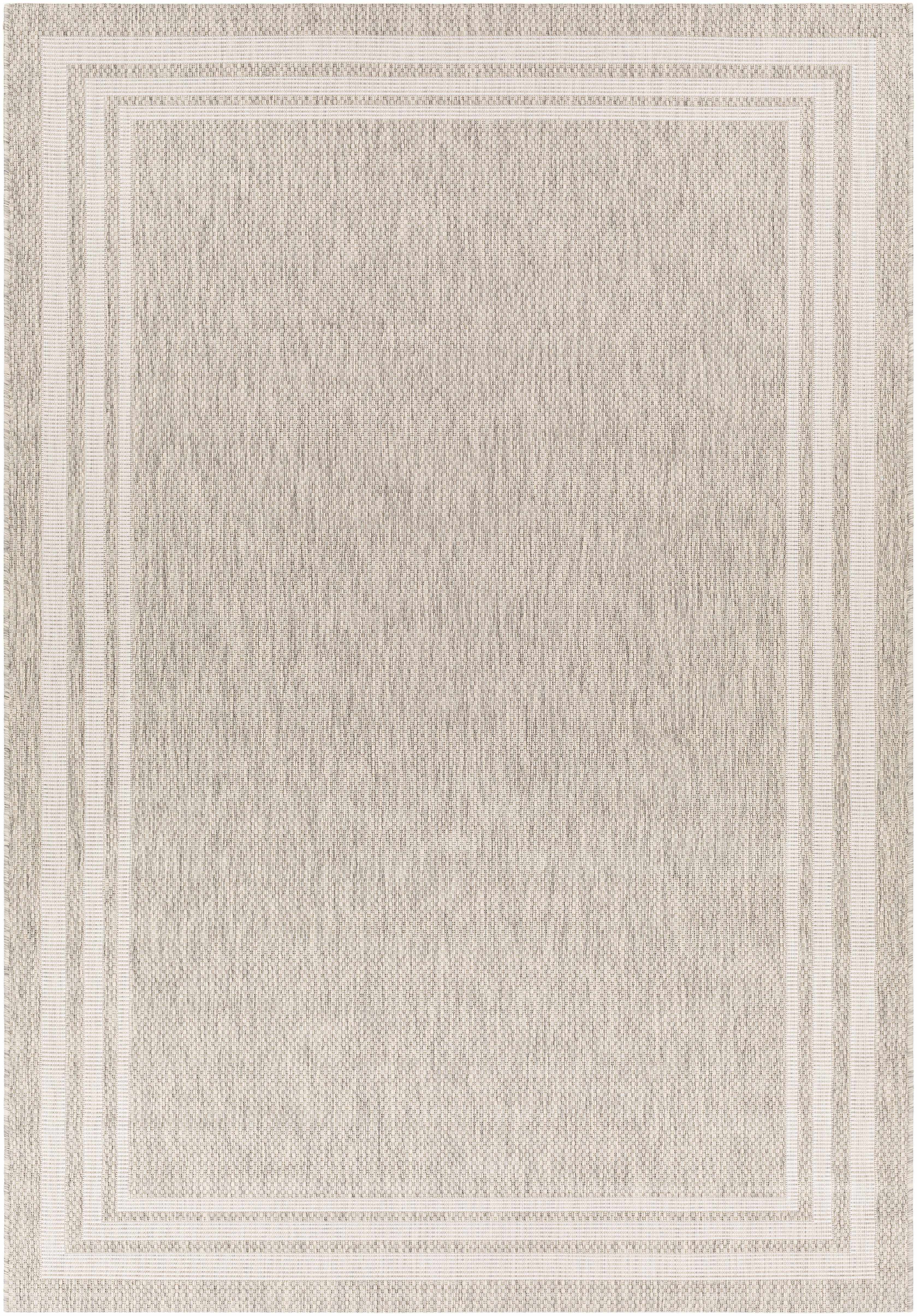 Alfombra beige con borde Burradoo
