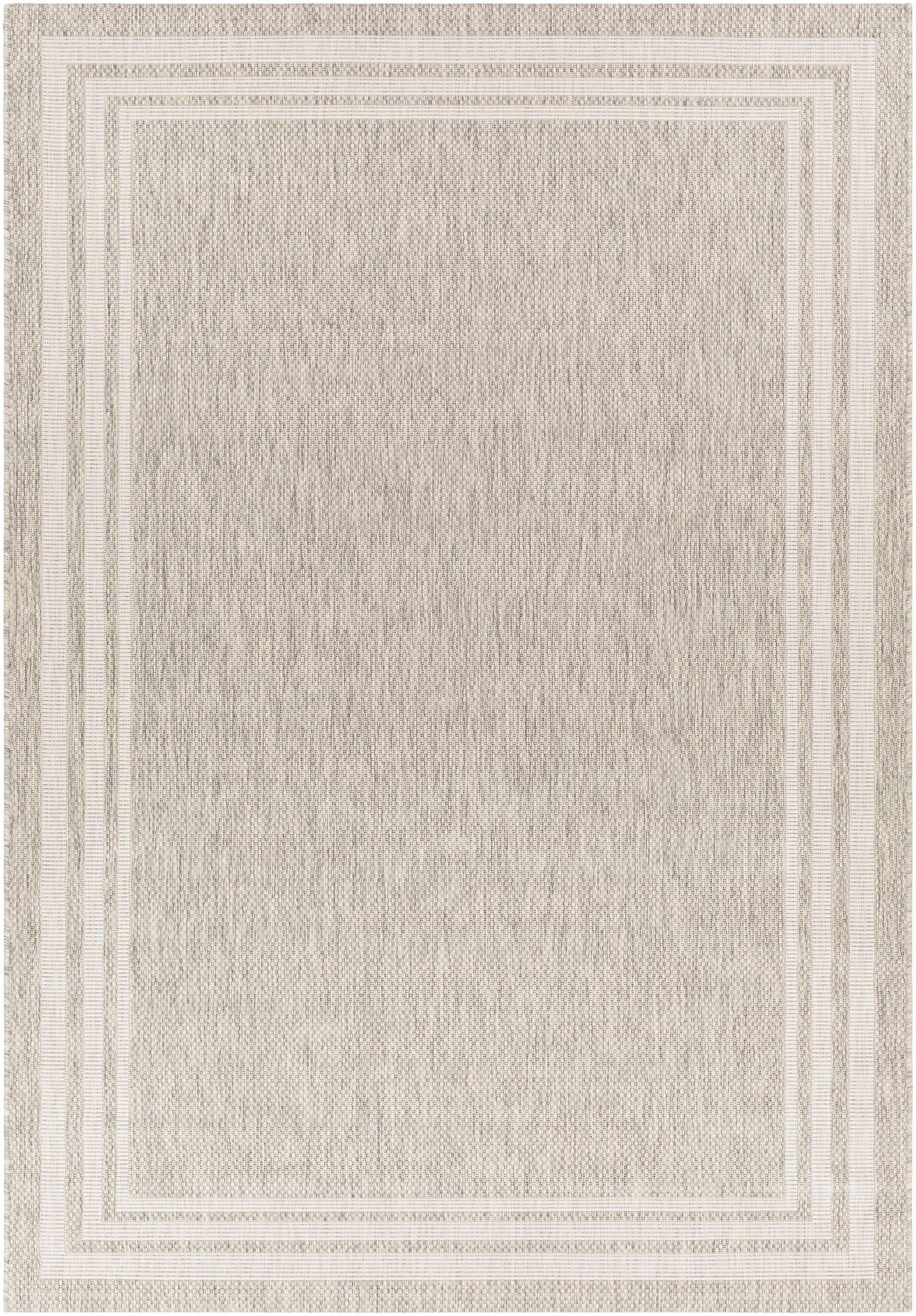 Alfombra beige con borde Burradoo