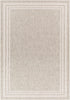 Alfombra beige con borde Burradoo