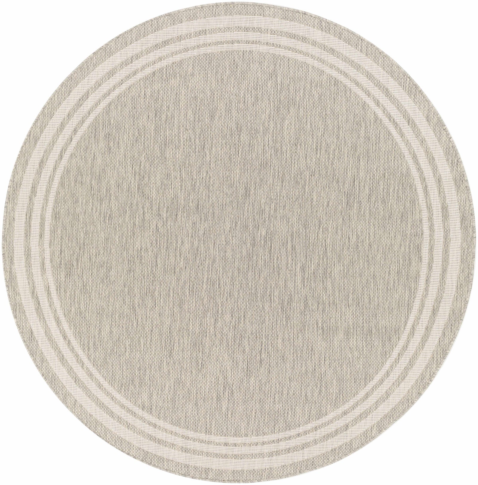 Alfombra beige con borde Burradoo
