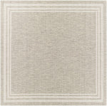 Alfombra beige con borde Burradoo