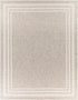 Alfombra beige con borde Burradoo