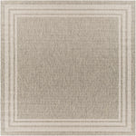 Alfombra beige con borde Burradoo