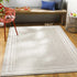 Alfombra beige con borde Burradoo
