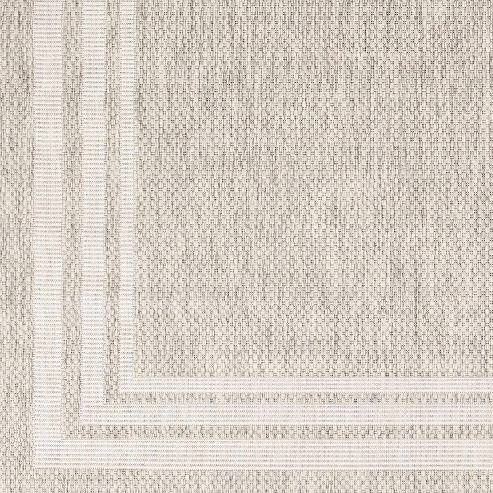 Alfombra beige con borde Burradoo
