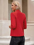 3/4 Sleeve Red Work Blazer