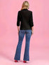 3/4 Sleeve Red Work Blazer