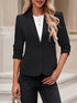 3/4 Sleeve Red Work Blazer