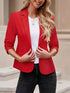 Fitted Red Blazer