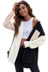 Long Sleeve Contrast Panel Blouse