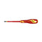 Insulated Flat Slotted Head 1000 Volt VDE Individually Tested and Certified Screwdrivers
