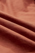 Red Sandalwood Ruffle Trim Sleeveless Blouse
