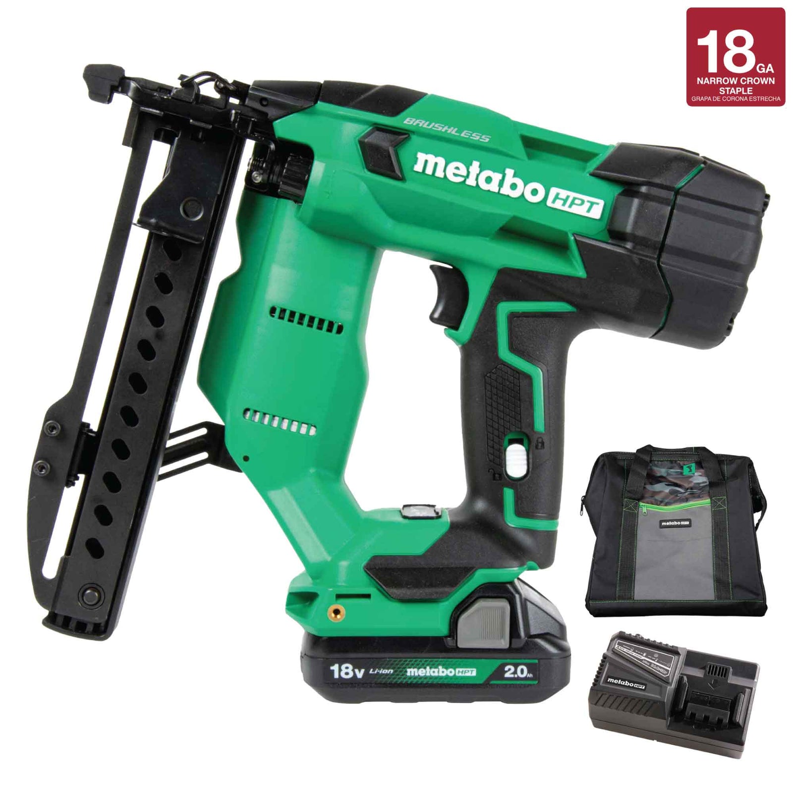 Metabo HPT N1804DAM 18V MultiVolt™ Brushless 18-Gauge 1/4