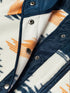 Comfortable Fleece Jacket with Geometric Print