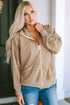 Colorblock Hooded Coat Plus Size