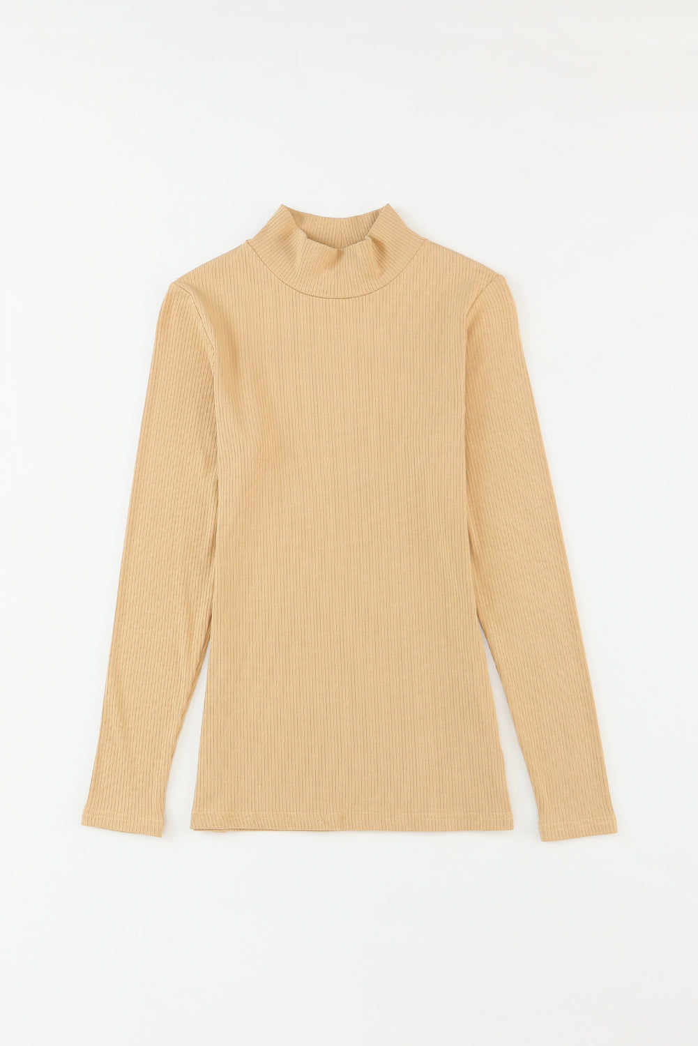 Form-Fitting Ribbed Knit Top