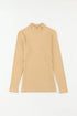 Form-Fitting Ribbed Knit Top