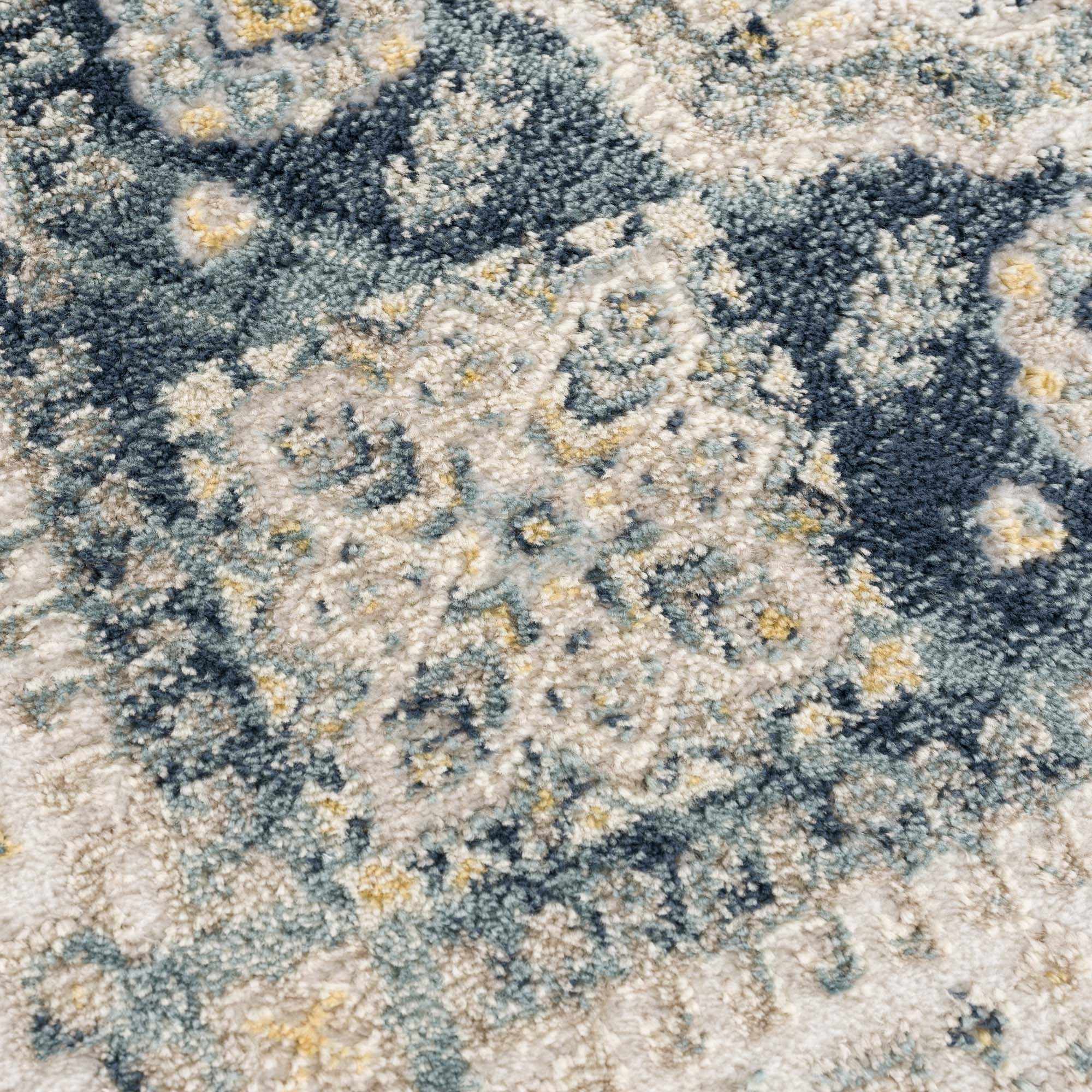 Alfombra con medallón azul de Brend