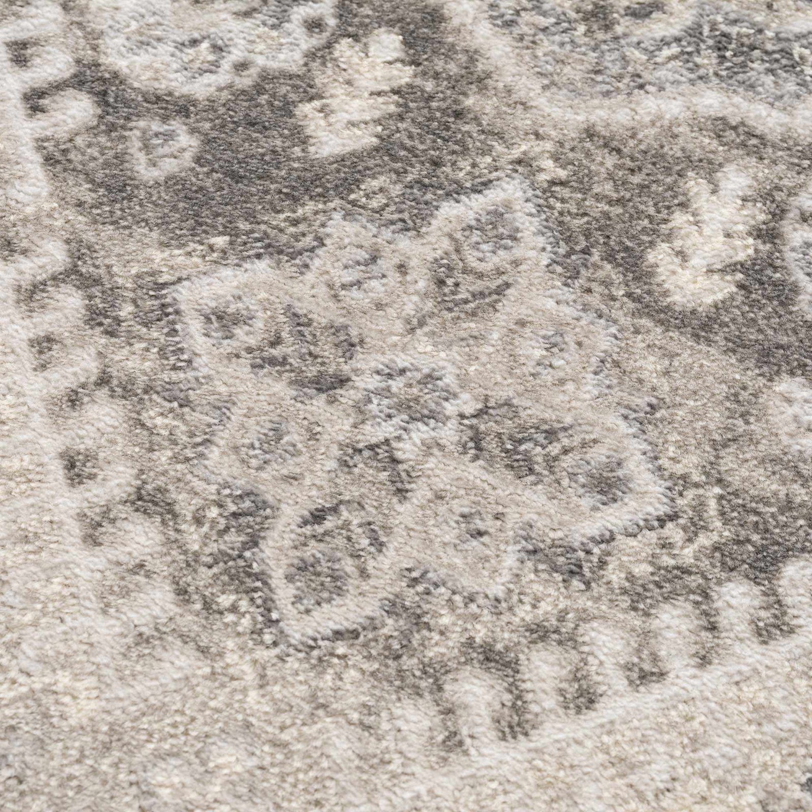 Alfombra con medallón en color topo de Brend
