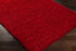 Alfombra peluda de color rojo liso Siari
