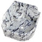 Calacatta Viola Marble Wall-mount Bathroom Corner Sink Fluted with 8" Backsplash