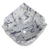 Calacatta Viola Marble Wall-mount Bathroom Corner Sink Fluted with 8" Backsplash