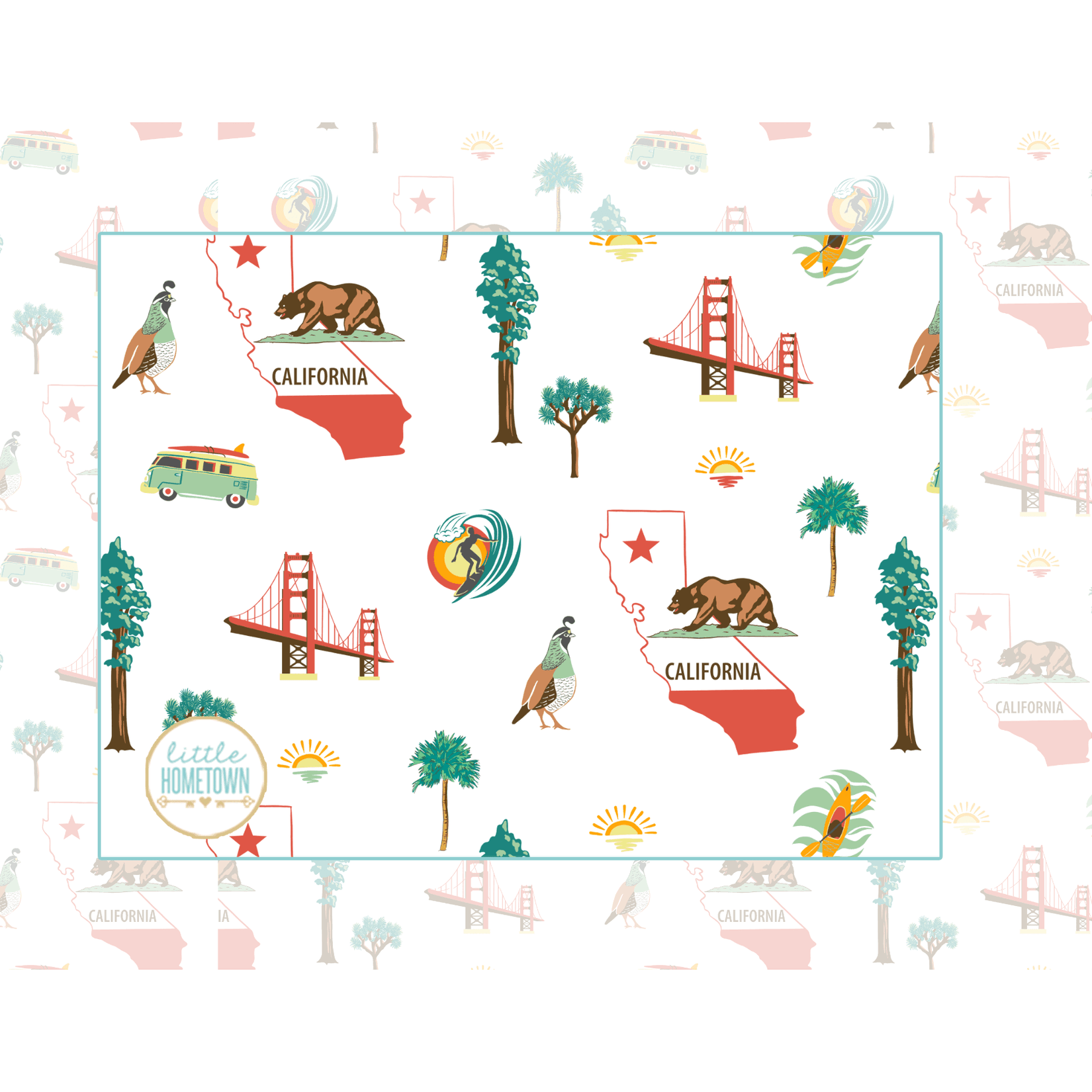 Manta de felpa de California de 60 x 80