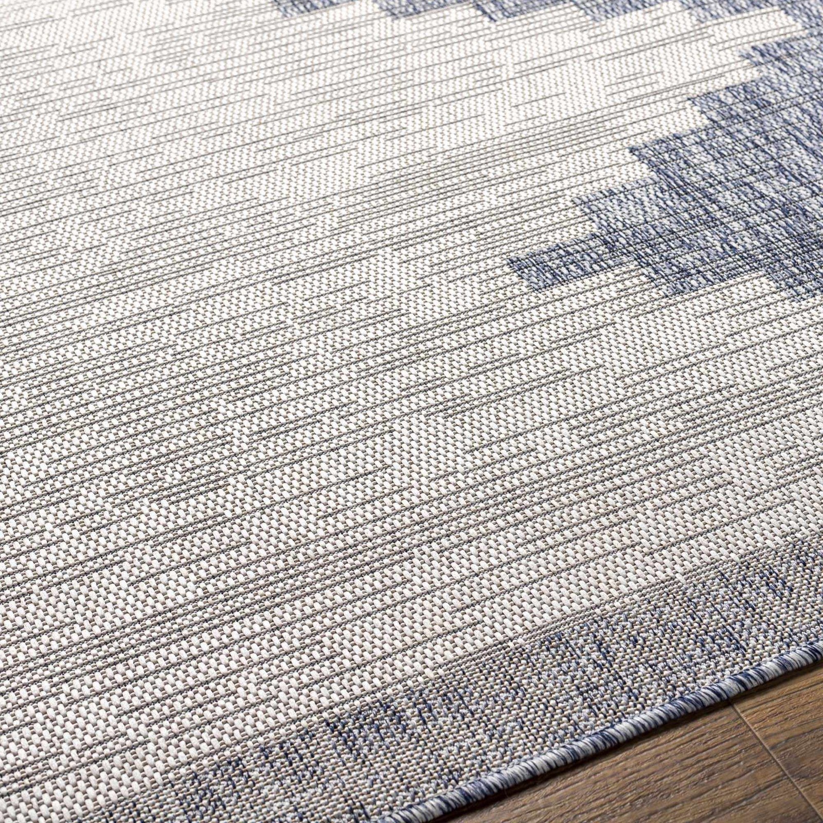 Alfombra de exterior azul Djugun