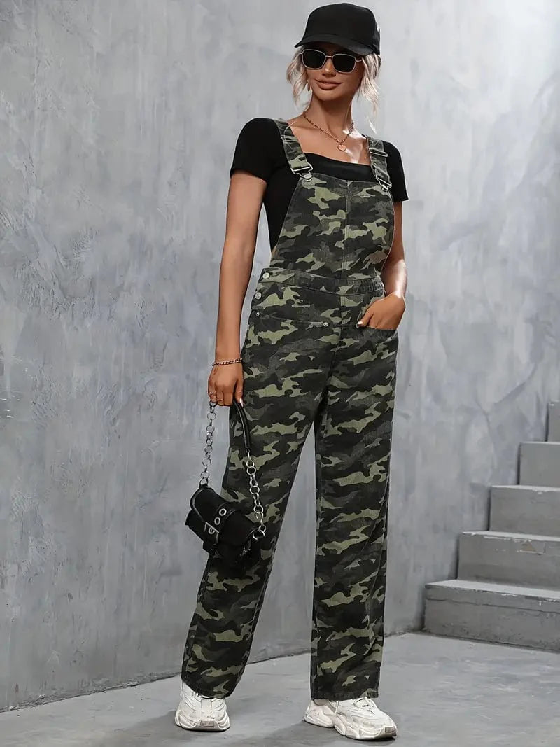 Wide Leg Overalls
