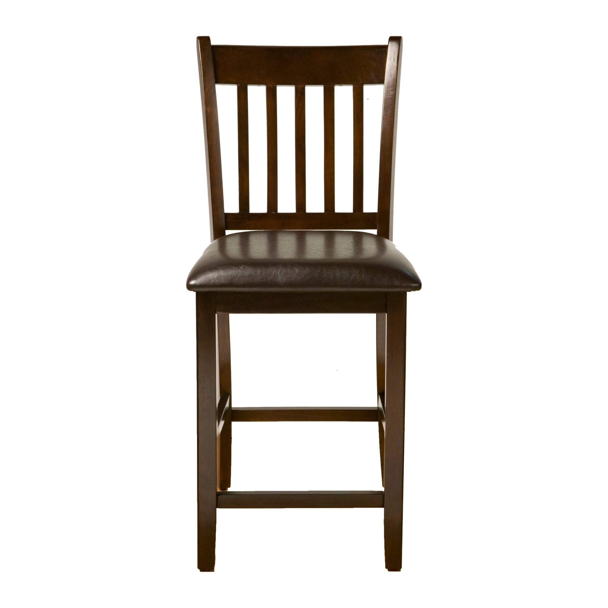 Juego de pub de 5 piezas Capitola Faux Marble, espresso