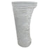 Lavabo independiente con pedestal de diseño de mármol blanco de Carrara (ancho) 16" (largo) 16" (alto) 36"