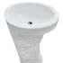 Lavabo independiente con pedestal de diseño de mármol blanco de Carrara (ancho) 16" (largo) 16" (alto) 36"