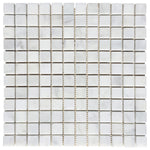 Carrara White Marble Polished Mosaic Floor and Wall Tile - Livfloors Collection