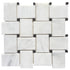 Carrara White-Toros Black Big Basketweave Mosaic Floor and Wall Tile - Livfloors Collection