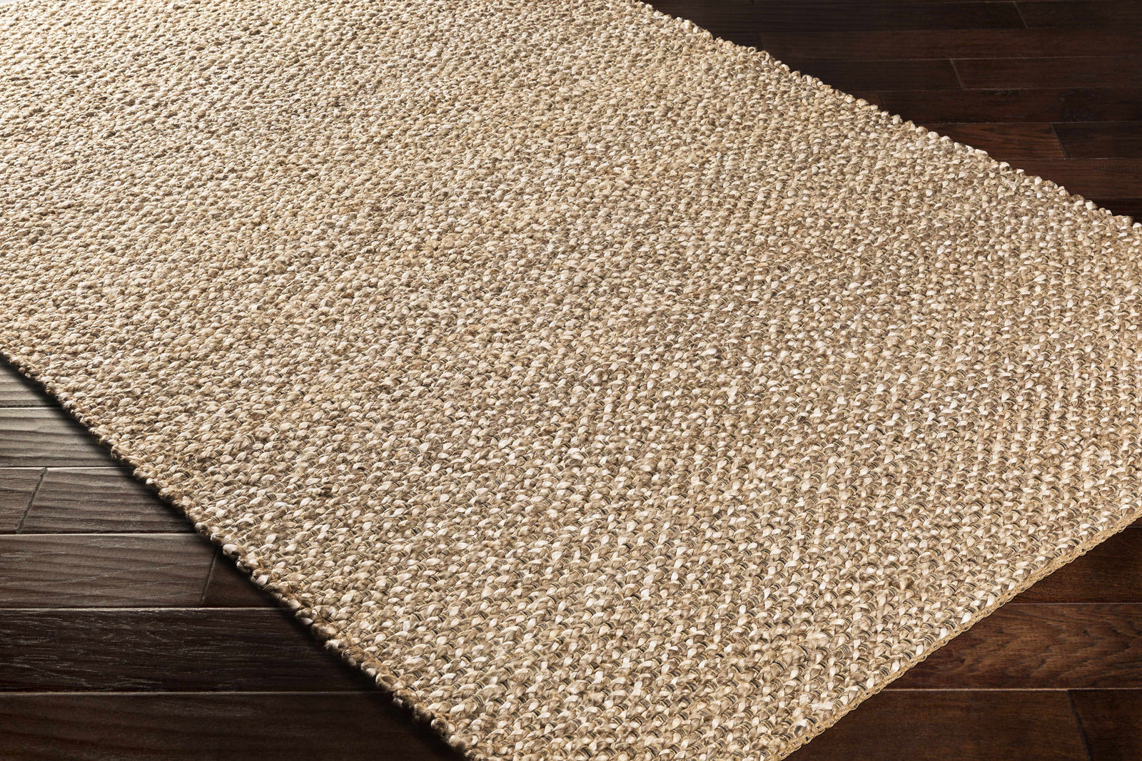 Alfombra de yute natural tejida a mano Caspar