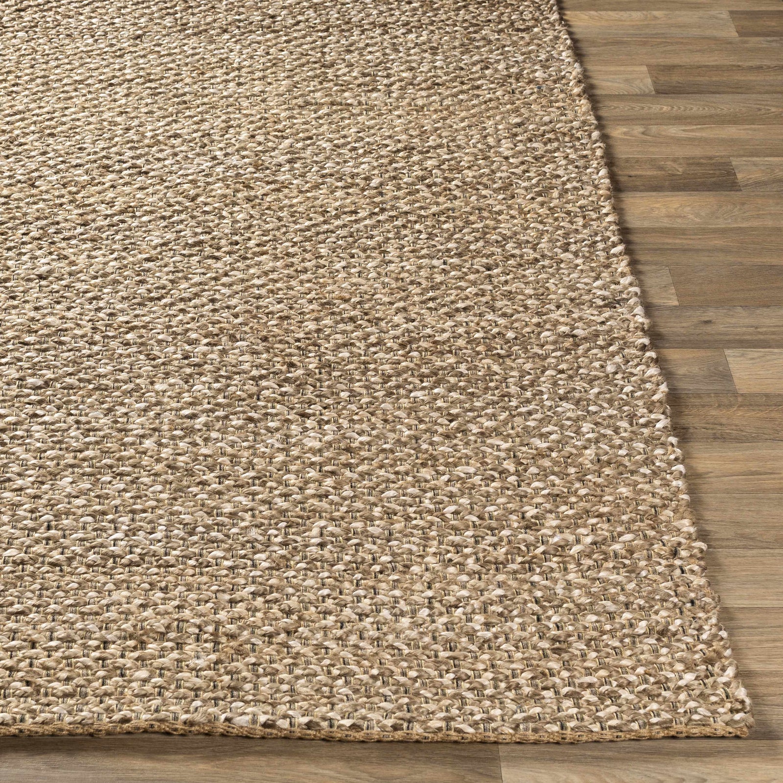 Alfombra de yute natural tejida a mano Caspar