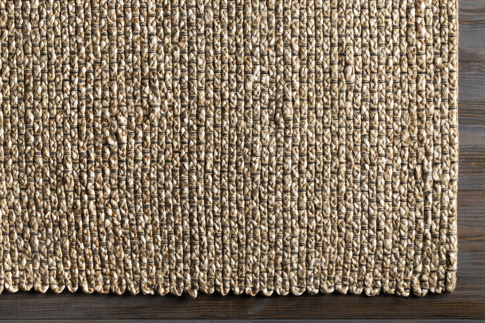 Alfombra de yute natural tejida a mano Caspar