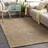 Alfombra de yute natural tejida a mano Caspar