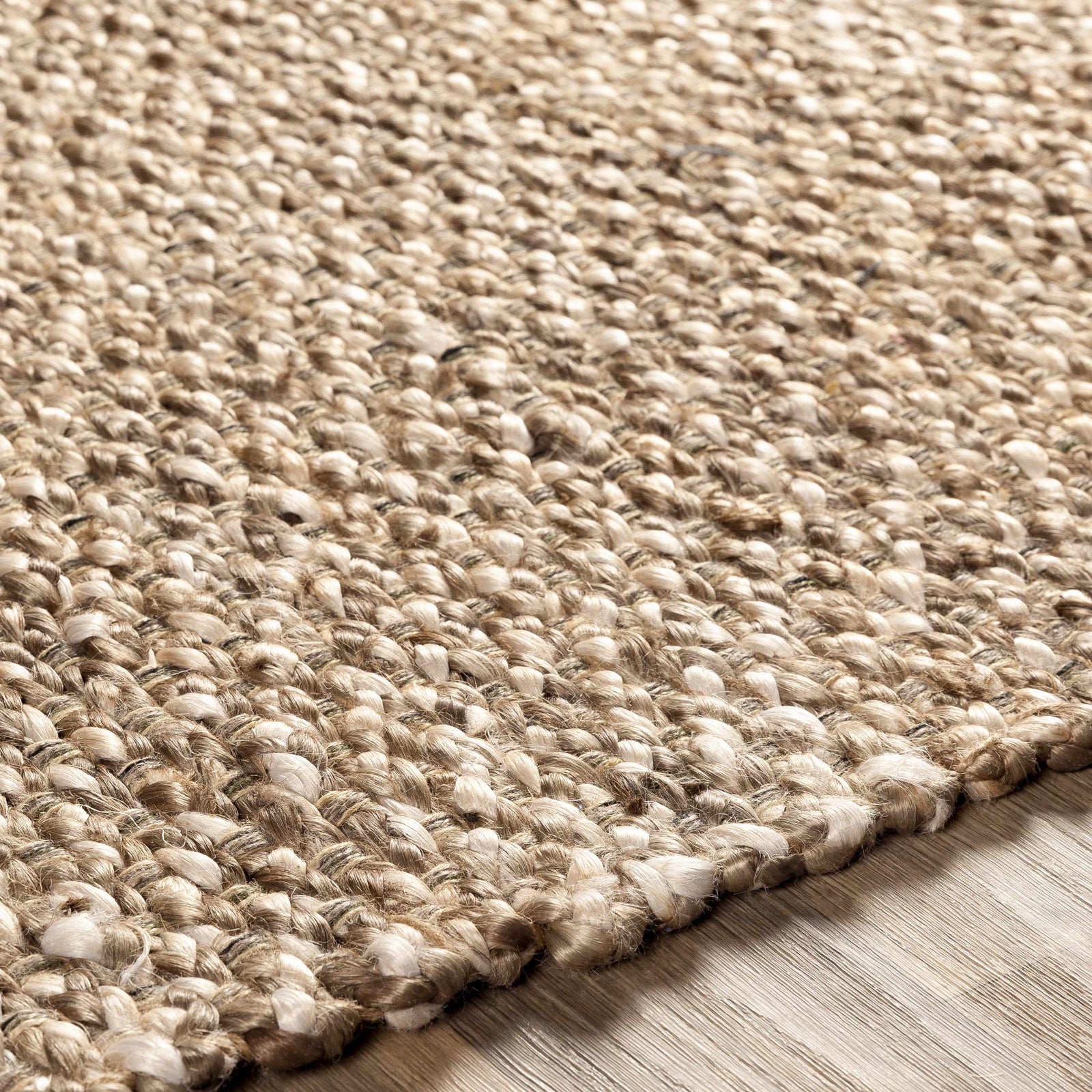 Alfombra de yute natural tejida a mano Caspar