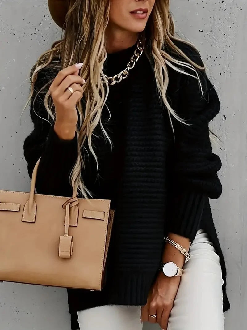 Lightweight Waffle Knit Sweater
