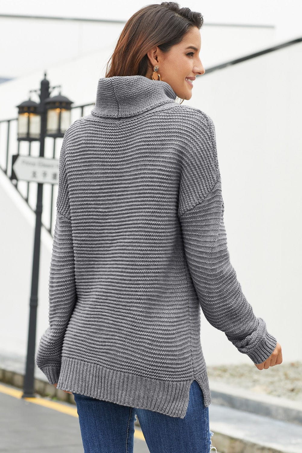 Lightweight Waffle Knit Sweater