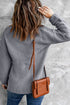 Longline Waffle Knit Sweater
