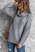 Longline Waffle Knit Sweater