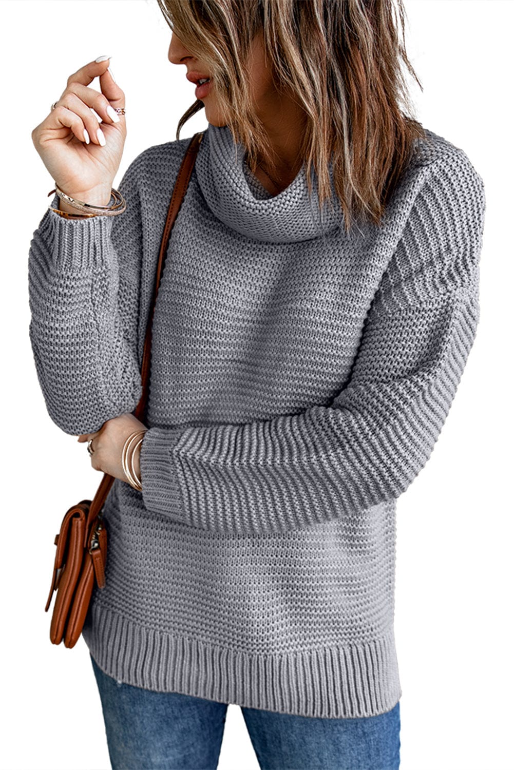 Lightweight Waffle Knit Sweater