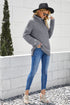 Longline Waffle Knit Sweater
