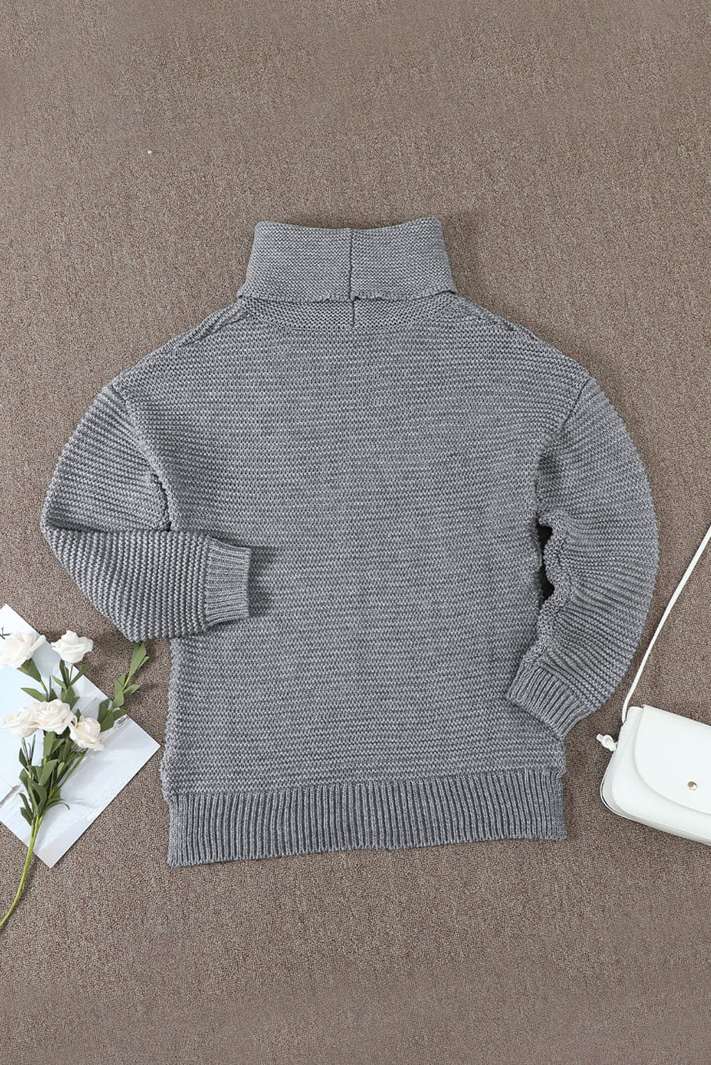 Lightweight Waffle Knit Sweater