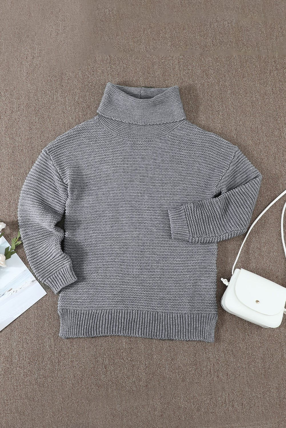 Lightweight Waffle Knit Sweater