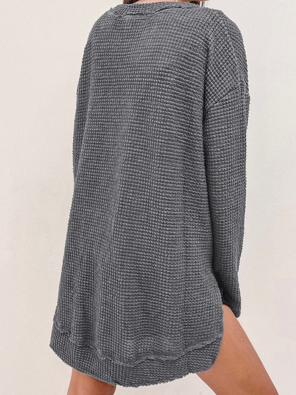 Lightweight Waffle Knit Sweater