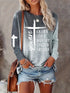Plus Size Tie Dye Halloween Shirt